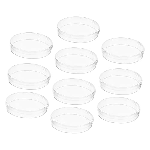 FUNOMOCYA Plastic Petri Dishes Lids 10pcs Lab Supplies for Tissue Culture Agar Plates