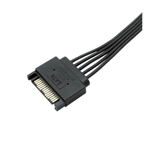 Cable de extensión de energía SATA 15Pin macho a hembra 0.3 m miniatura 4