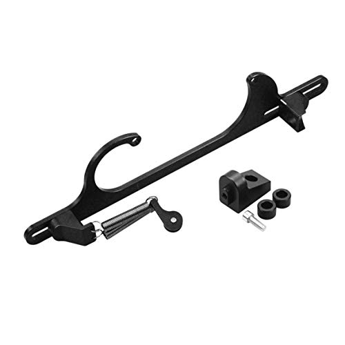 Tasan Racing Throttle Cable Bracket 4150 4160 Series Adjustable Aluminum Carburetor Bracket Black #TOP1