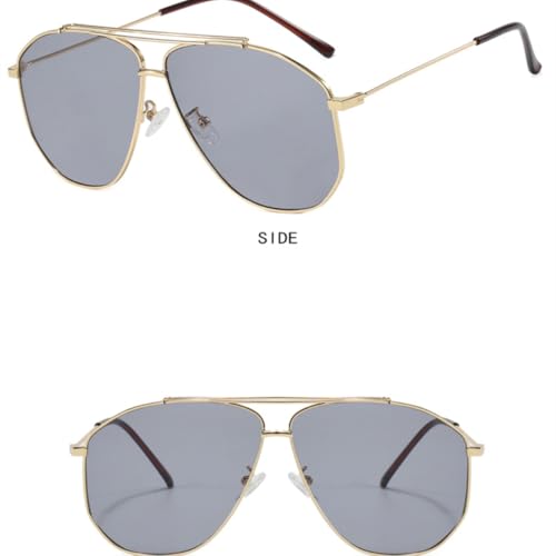 Lunettes de soleil style rétro de luxe avec verres marron protecteurs - 3