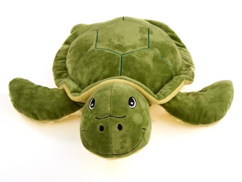 K Collection 3D Novelty Round Hot Water Bottle with Removable Cover - Turtle Design - Soft Plush Cover - Premium Natural Rubber