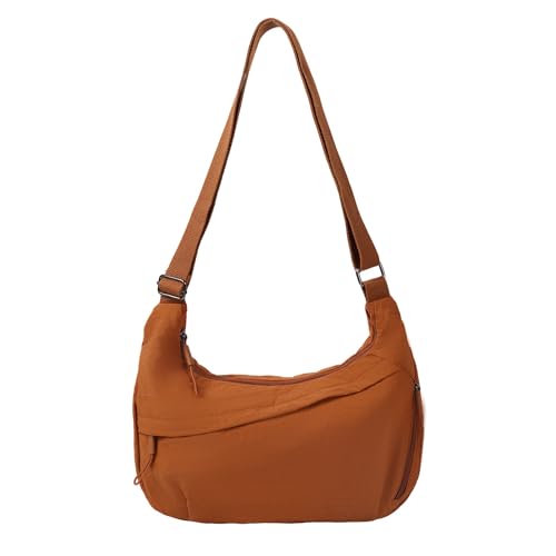 Crescent Bags for Women Nylon Hobo Crossbody Bags Casual Shoulder Handbags Multi-Pocket Sling Bag Lightweight Crossbody Purse