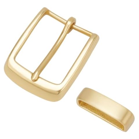 BENECREAT 1.7 Inch Solid Brass Belt Buckle Set Cover