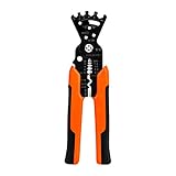 Wire Stripper, Multifunctional Cable Stripper, Wire Cutter, Wire Crimper, Professional Automatic Wire Stripping Pliers Tool for Wire Stripping / Cutting / Crimping / Winding, Wrench Tool