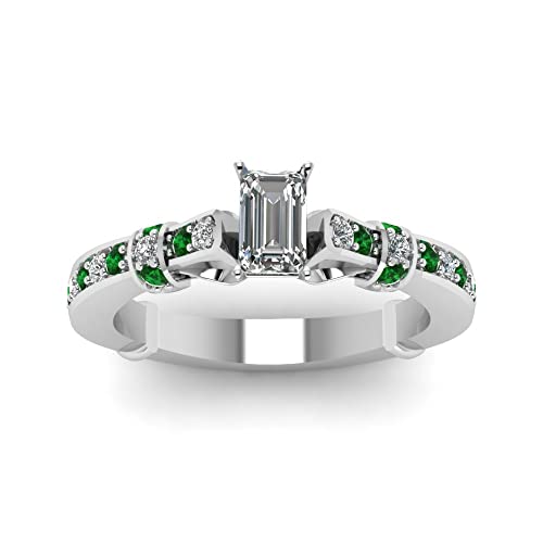 Bague émeraude argent sterling pour sublimer votre tenue de fête et soirée