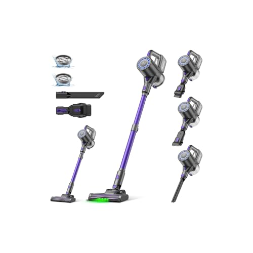 Suirviz Cordless Vacuum Cleaner, 40KPA/35Mins, Green LED Light, Lightweight Stick Vacuum...