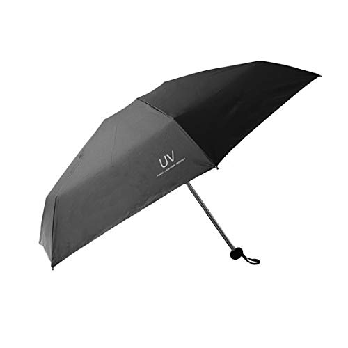 Preisvergleich Produktbild Tinyuet 5 Abschnitte Taschenschirm, 7 Regenschir mskelette Leichter Regenschirm, 35-Zoll-Aluminiumskelett, Um zu verhindern DASS UV-Strahlen über 50 UPF - Blau