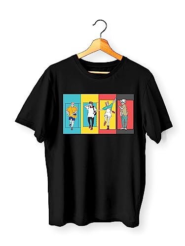 DarkBuck® Anime T Shirt for Men and Women Regular Fit Roronoa Zoro Tshirts Unisex Pure Cotton T-Shirt (as1, Alpha, l, Regular, Regular) Black