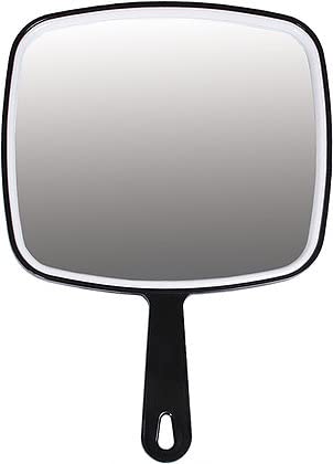DMI Salon Professional Hairdressing Large Hand Held Mirror Black by Macintyres