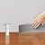 Duzzy Flexible Baseboard Trim, 4.3 Inch(H) x 20 Feet(L) Peel and Stick Vinyl Baseboard Molding Trim, Self-Adhesive Wall Base Cove Base