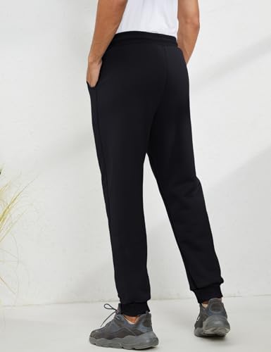 Image of Gihuo Men's Winter Fleece Pants Sherpa Lined Sweatpants Active Running Jogger Pants
