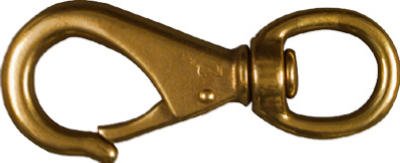 3191BC 3/4â€ x 3-5/8â€ Boat Snap, Round Swivel - Bronze