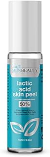 LACTIC Acid 50% Skin Chemical Peel- Alpha Hydroxy (AHA) For Acne, Skin Brightening, Wrinkles, Dry Skin, Age Spots, Uneven Skin Tone, Melasma & More (from Skin Beauty Solutions) - 15ml RollOn