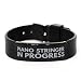 Inspirational Piano Stringer Black Shark Mesh Bracelet, Piano Stringer in Progress, Best Graduation Gifts for Students