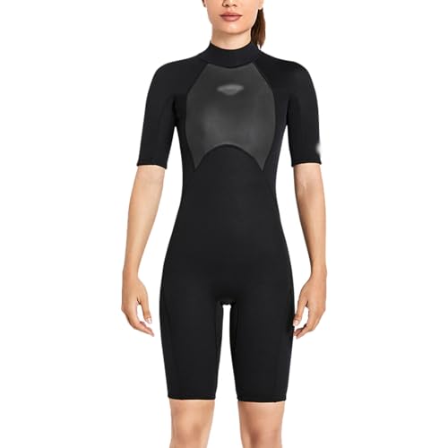 TOVCHEI Men Wetsuits 2mm Neoprene Wet Suit for Women, Back Zip Diving Suit in Cold Water for Surfing Swimming Diving,Women Black a,XS