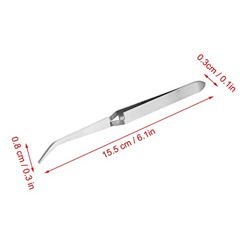 Pinzas de acero inoxidable para manicura doble punta miniatura 6