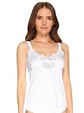 Ilusion Lace Inset Camisole Slip 36 White