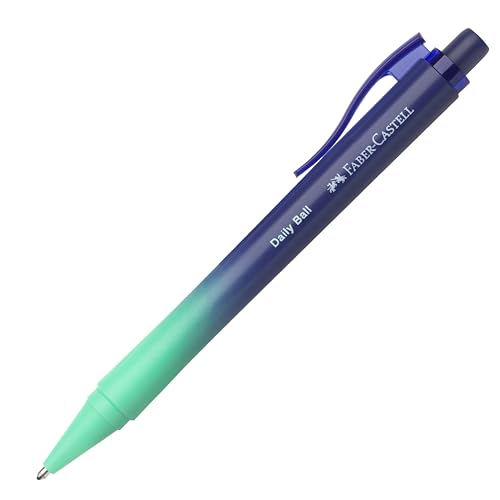 Faber-Castell (ファーバーカステル) ボールペン デイリーボールバジングブルー 1本パック 140681 替芯XB付き 消えない