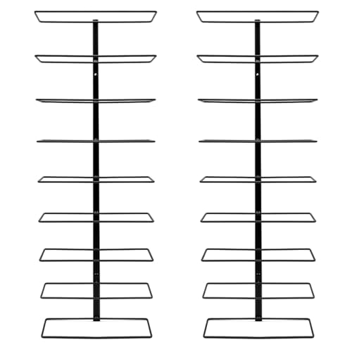 Sorbus Wall Mount Wine Rack 3-Pack - Holds 9 Bottles Each - Black Metal ...