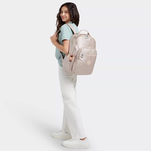 Image of Kipling Women's Seoul 15 inch Laptop Backpack, Durable, Roomy with Padded Shoulder Straps, Built-In Protective Sleeve