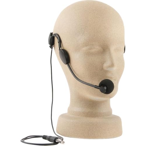 Image of Drumstone Wired Headband Microphone with Neck-Worn Design | Lightweight Hands-Free Microphone for Voice Amplifiers, PA Systems & Compatible Audio Devices | Ideal for Teaching, Presentations,