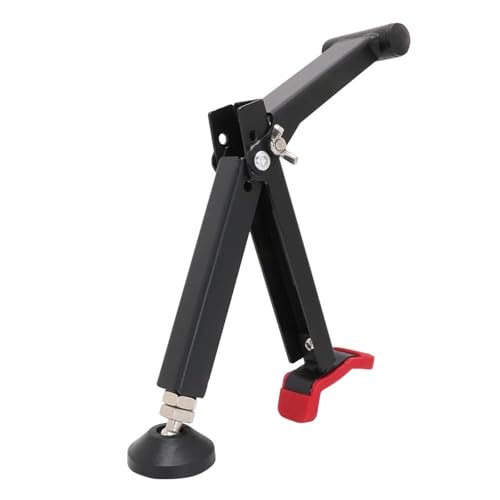 Béquille latérale de moto rouge universelle pour levage et support portable de roue