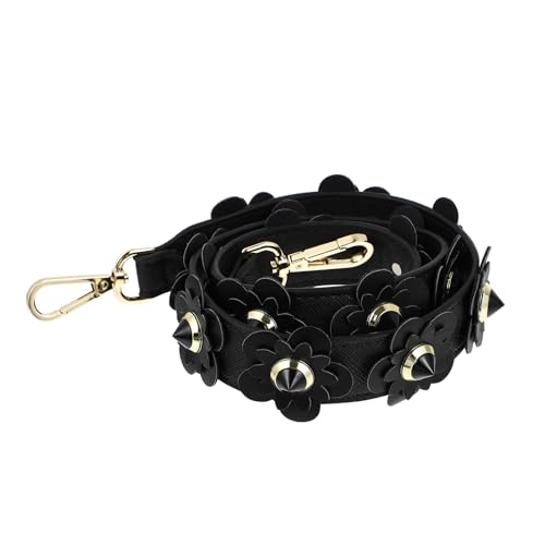 Image of TENDYCOCO Crossbody Strap 24.60 Inch Pu Flower Purse Strap Lightweight Replacement Shoulder Belt for Handbags Tote Bags Adjustable Stylish
