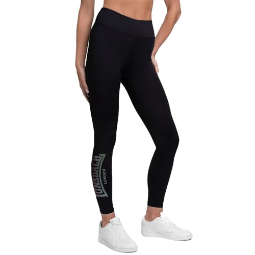 Legging noir Lonsdale London COALMOOR femme anti-transparence taille haute