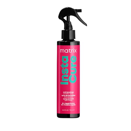 Matrix Instacure Anti-Breakage Spray, Smoothing Porosity Spray, Nourish & Strengthen Dry Hair with B5 & Liquid Protein, Reduces Breakage, Frizz Control, For Damaged Hair, 190ml