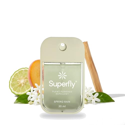 Image of Superfly, Plant-Powered DEET-Free Mosquito Repellent for Adults Kids & Family - Non-Toxic Insect Repellent Spray, Skin-Safe Formula : Spring Rain