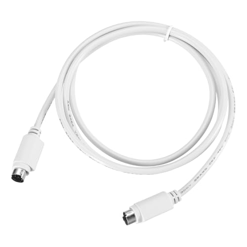 QUARKZMAN Câble d'extension PS/2 pour souris et clavier 6 broches 4.26 pieds mâle à mâle pour PC, blanc