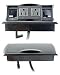 Byrne, Table or Desk Mini-Port Power and Data Center, Color: Matte Black, Material: Molded Plastic, Dimensions: Above Desk; 3"Wx x7"L - Below Desk; 2.5"W x 6"L, Qty: 1