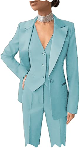 Women Suits for Work Single Breasted Suiting 3piece Sets Single Breasted Lady Suit Set Work Blazer Jacket Pant and Vest2