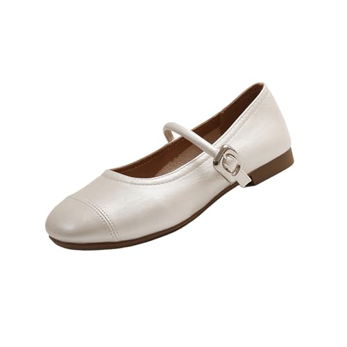 Mary Jane Shoes Women Flats - Women Dressy Ballet Flats - Ladies Round Toe Mary Jane Flats Shoes