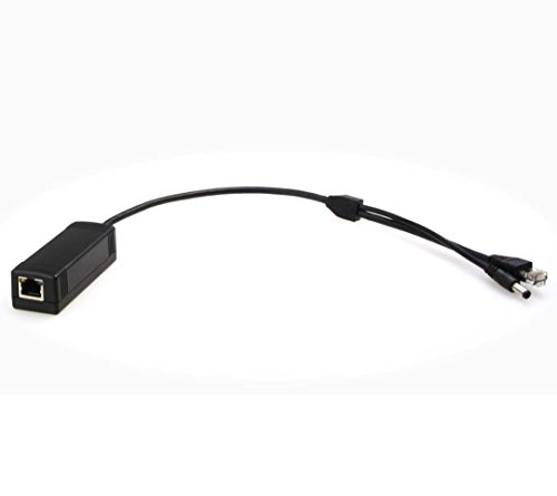 PS100 PoE Splitter: convierte señal PoE en 12V DC y Ethernet 10/100Mbps, 15.4W según IEEE 802.3af miniatura 3