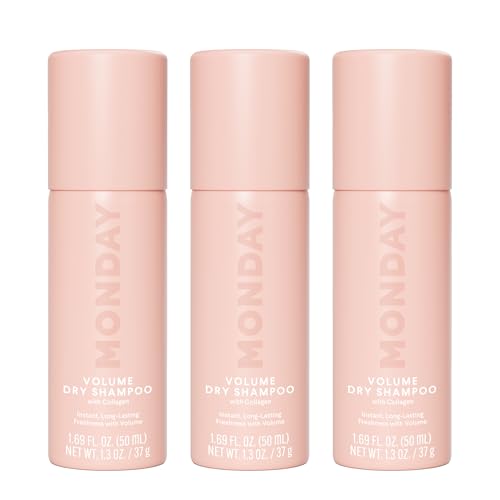 MONDAY HAIRCARE VOLUME Dry Shampoo with Collagen, oil-absorbing ideal for Thin & Fine Hair 50ML (3...