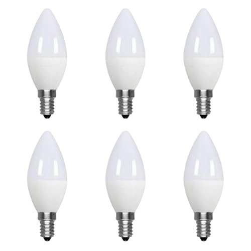 A2ZWORLD 6 Pezzi Lampadine LED E14 C37 10W 950LM 220V, Bianco Caldo 3000K, E14 Forma Oliva Goccia, Angolo 180°, D37X106mm