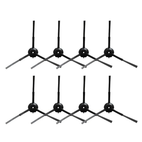 Serenophile Paquete de 8 cepillos laterales para aspiradora robot iHome iHRV6 iHRV14 iHRV11, repuesto para cerdas de limpieza de bordes para AutoVac para nova y para Eclipse Pro Series
