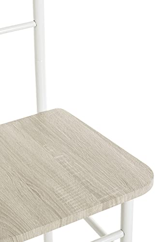 HAKU Möbel Herrendiener Eiche, weiß, MDF, Metall - Maße: B 46 cm x H 119 cm x T 50 cm, Style: Modern