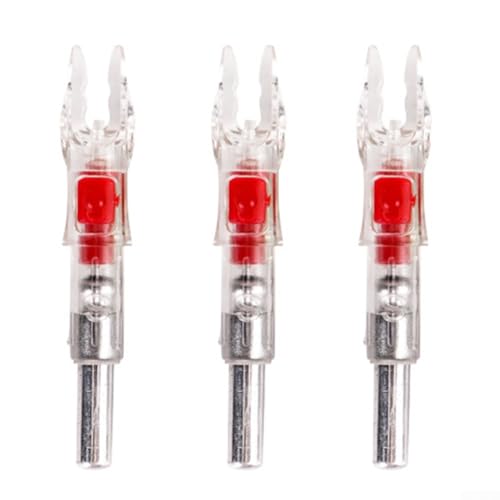 HavenDomicile Lot de 3 encoches de flèche lumineuses pour tiges de 6,2 mm, accessoires d'éclairage automatique en rouge/vert/bleu/multicolore, encoches de...