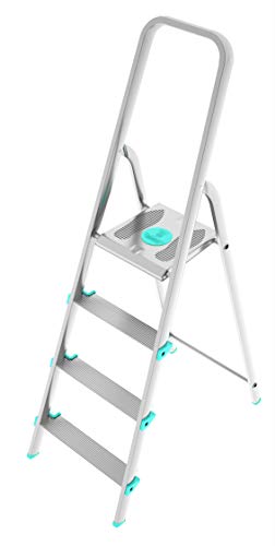 Scala LIBELLULA in alluminio 4 gradini Silver