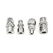 1pc 304 SS Double Ferrule Compression Fitting Male Pipe Adapter - Industrial Grade Connector for PU and Nylon Tubing(6mmx1/4inch)