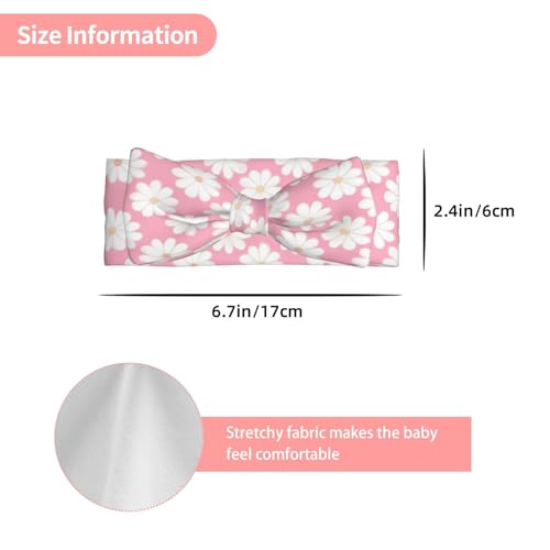 Camellia pattern Baby Bow Headband. Comfortable baby headband, suitable for daily wear and photo props.3