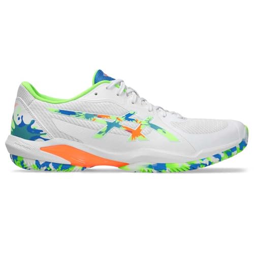 ASICS Herren Solution Swift Ff 2 Padel L.e. Sneaker, Weiß Grün Gecko, 42 EU