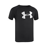 Under Armour Toddler Boys' Big Logo Short Sleeve Tee Shirt, Black, 2T