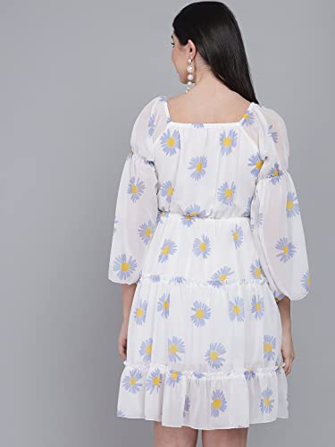 Image of FUNDAY FASHION Women's Fit And Flare Knee Length Dress