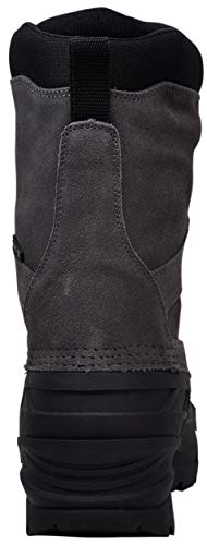 Kamik Men's Nation Plus Snow Boot, Charcoal, 10.5 M US3