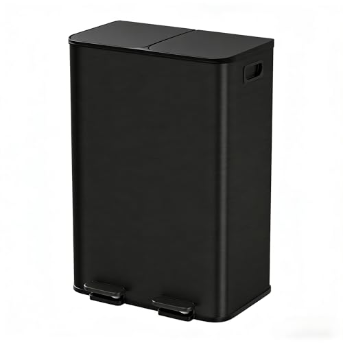Caneca de basura doble Towallmark 2x8 gal acero inox