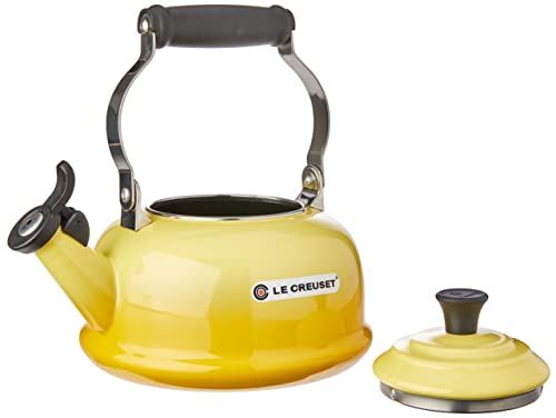 Chaleira Tradicional, Aço Esmaltado, Amarelo Soleil, Le Creuset