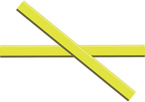 GRAPHITE Hard Lead Carpenter Pencil #2 Lumber Pencil (72) PCS - Industrial Pencil Wood Flooring Marker for Wood Working Tools Marking & Concrete Marking - Neon Yellow